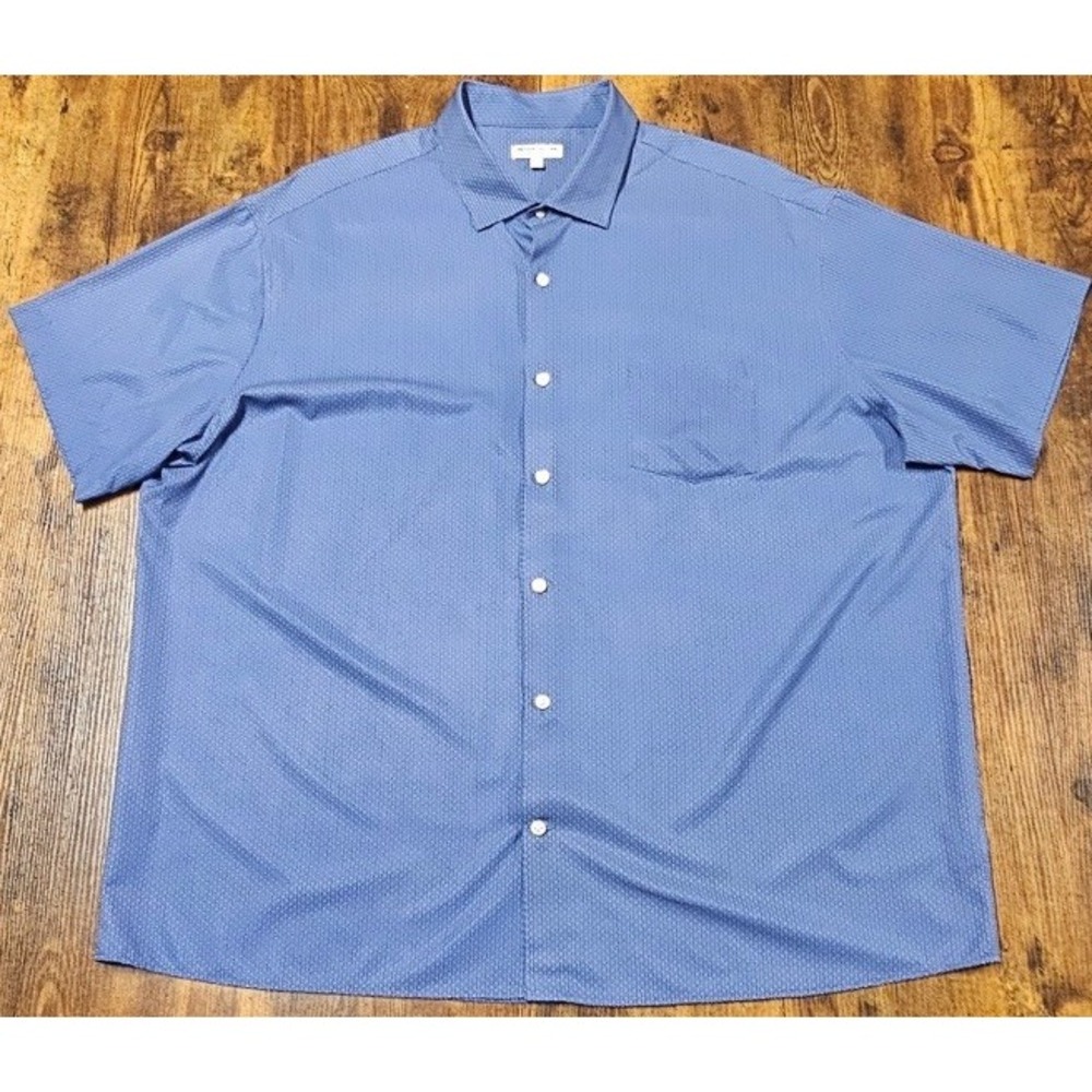 Peter Millar Summer Comfort Polo Men's 2XL Blue Geometric Print Performance Golf